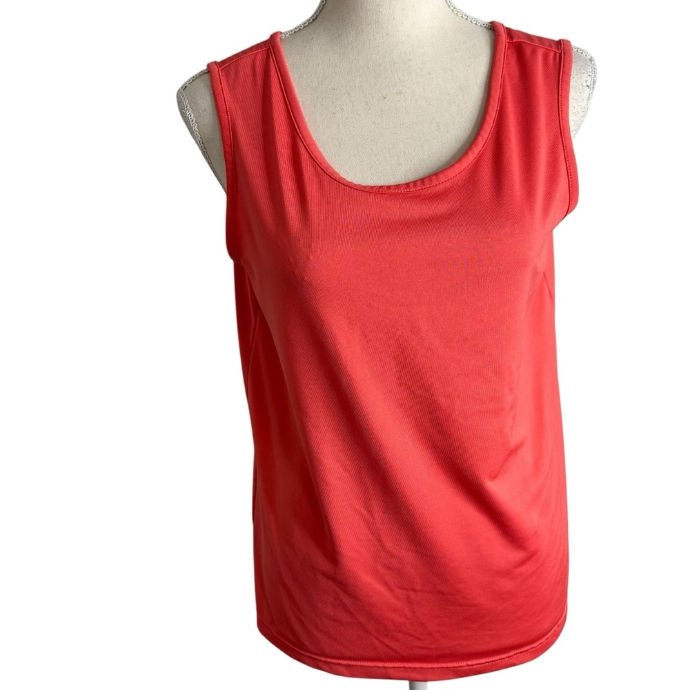 Susan Graver‎ Style Coral Pink Sleeveless Scoop Neck Tank Top Small